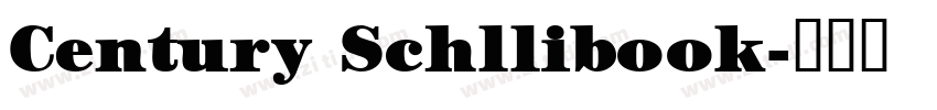 Century Schllibook字体转换